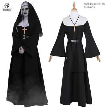 ROLECOS The Nun Cosplay Costume Horror Halloween 2