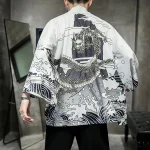 Mens Oversized Kimono Shirt Fashion Cardigan 2 | PricZone