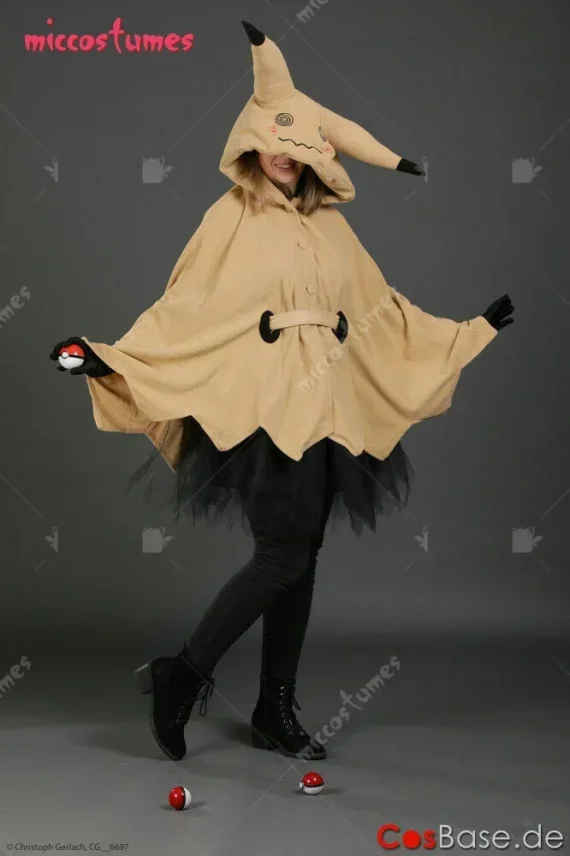 Womens Anime Ghost Cosplay Yellow Hooded Cloak Set 1 | PricZone