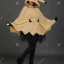 Womens Anime Ghost Cosplay Yellow Hooded Cloak Set