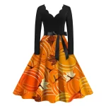 Fancy Pumpkin Womens Halloween Dress Costume 4 | PricZone