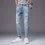 Mens Casual Baggy Harem Jean Trousers with Pocket