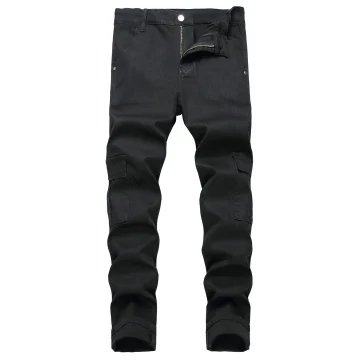 Mens Straight Leg Stretch Jeans 1