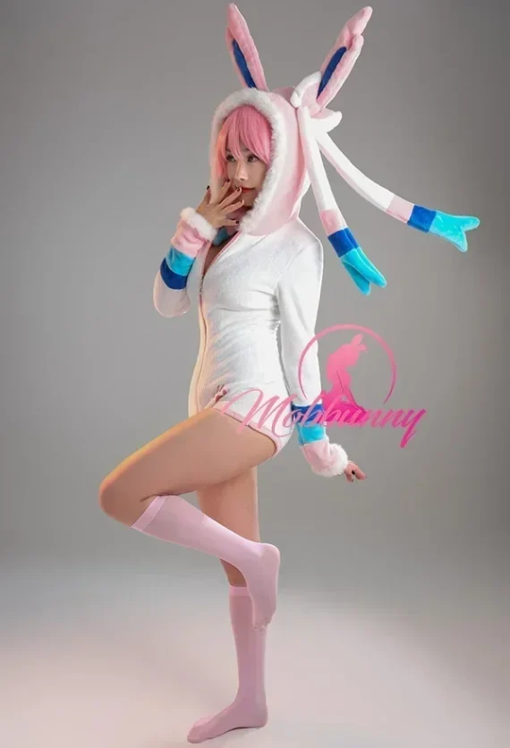 Mobbunny Sexy Fluffy Hooded Bodysuit Romper Cosplay 4 | PricZone