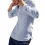 Mens Casual Stand Collar Long Sleeve Linen Shirt