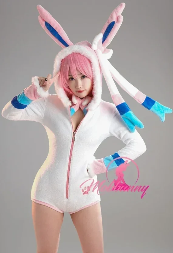 Mobbunny Sexy Fluffy Hooded Bodysuit Romper Cosplay 1 | PricZone