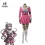 Danganronpa Miu Iruma Pink Cosplay Costume Set