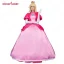 Peach Cosplay Costume Pink Dress Gloves