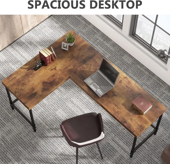 67 Inch Reversible L Shaped Computer Desk 5 | PricZone