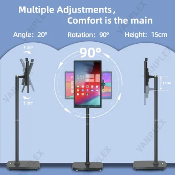 Portable Smart TV Stand with LCD Touch Display 2