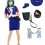 Womens Uniform Halloween Cosplay Costume Set