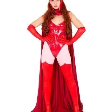 Witch Cosplay Bodysuit with Cloak & Cover 2