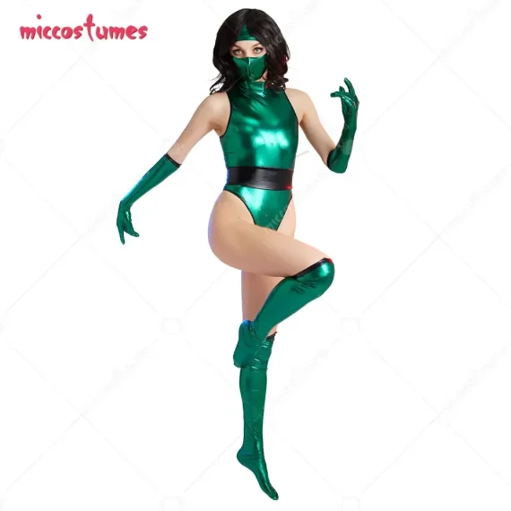 Blue Green Ninja Suit Cosplay Costume for Women 4 | PricZone