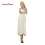 Womens White Strapless Empire Waist Dress