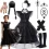 Wednesday Addams Gothic Black Dress Kids Costume