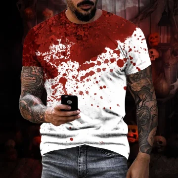 Sports Fashion Blood Splatter T-Shirt 2