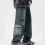 Mens Baggy Cargo Denim Pants Y2K Fashion Jeans