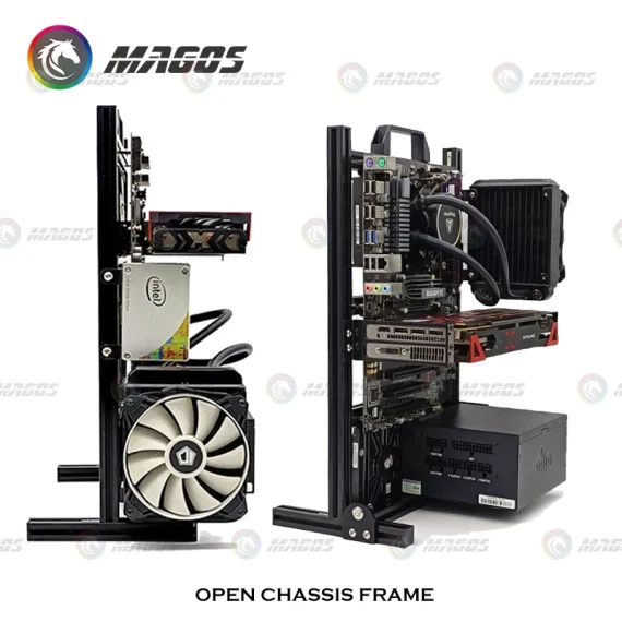 Aluminum Open Case Frame for ITX MATX ATX Motherboards 5 | PricZone