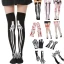 Gothic Skeleton Cosplay Socks & Gloves Set