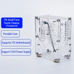 Compact Mini ITX Plexiglass PC Case for Desktops 3 | PricZone