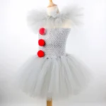 Gray Joker Girls Tutu Dress Halloween Costume 5 | PricZone