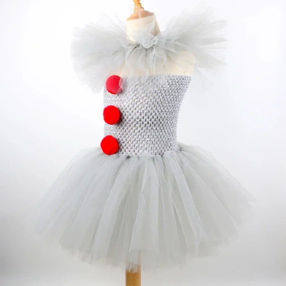 Gray Joker Girls Tutu Dress Halloween Costume 5 | PricZone