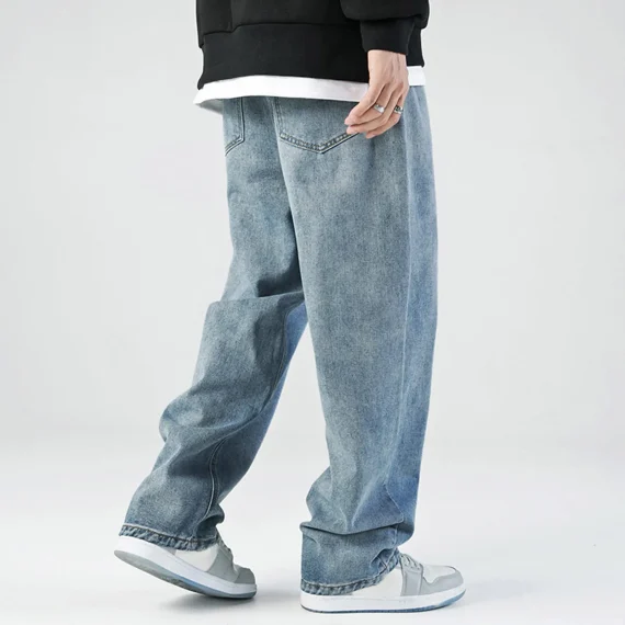 Vintage Washed Denim Pants for Men 2 | PricZone