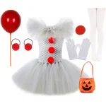 Gray Joker Girls Tutu Dress Halloween Costume 1 | PricZone