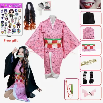 Demon Slayer Nezuko Cosplay Costume Kimono 1