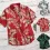 Mens Oversized Hawaiian Shirt Beach Casual