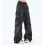 Retro Hem Baggy Denim Jogger Pants