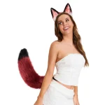 Plush Fox Tail Ears Headband Cosplay Set 5 | PricZone