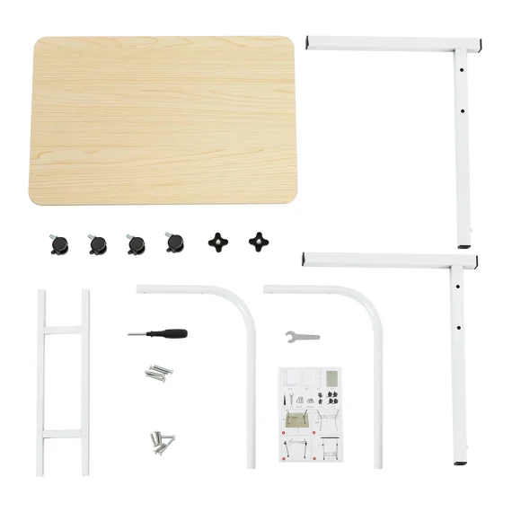 Adjustable Rolling Laptop Desk with Height Control 6 | PricZone