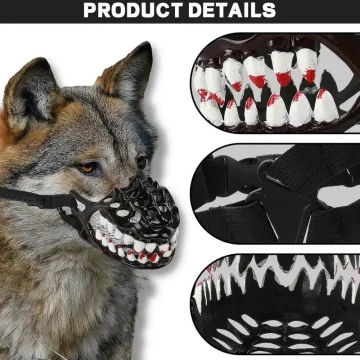 Creepy Dog Muzzle Halloween Teeth Costume 1