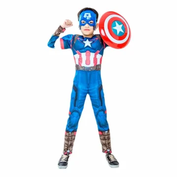 Superhero Muscle Costume with Mask 2