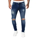 Mens Classic Solid Color Baggy Jeans 2 | PricZone