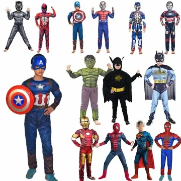 Superhero Muscle Costume with Mask 1 | PricZone