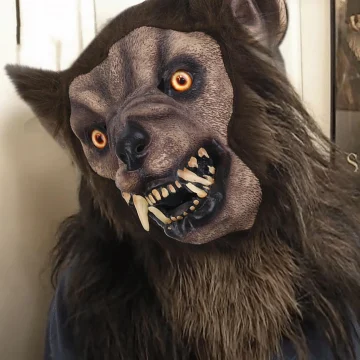 Werewolf Cosplay Costume with Creepy Wolf Mask 1