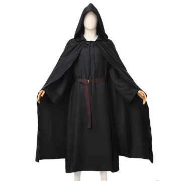 Medieval Tunic Cloak Witch Costume 2