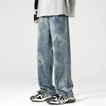 Mens Baggy Straight Jeans Casual Streetwear 2 | PricZone