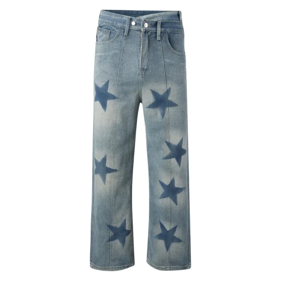 Mens Baggy Straight Jeans Casual Streetwear 3 | PricZone