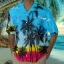 Hawaiian Casual Mens Print Shirts Short Sleeve