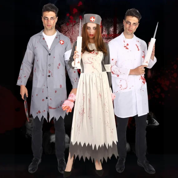 Halloween Nurse Costume Bloody Doctors Cosplay 1 | PricZone