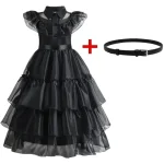 Wednesday Addams Gothic Black Dress Kids Costume 5 | PricZone