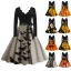 Fancy Pumpkin Womens Halloween Dress Costume