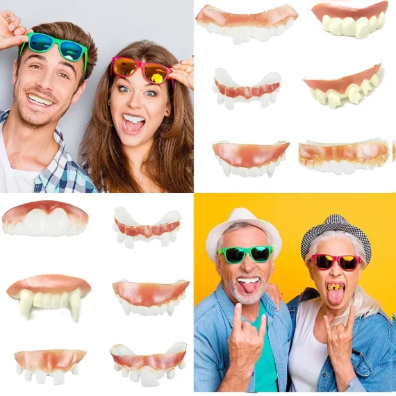 Halloween Demon Funny Teeth Cosplay Props Set 5 | PricZone