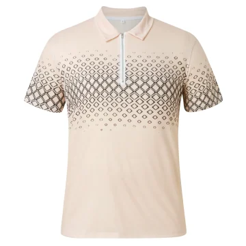 Mens Casual Printed Golf Shirt - Summer Streetwear 2