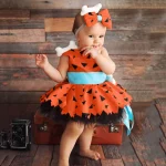 Toddler Cavegirl Costume with Tulle Dress 2 | PricZone