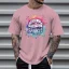 Mens O Neck Short Sleeve Streetwear Tee