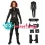 Womens Black Widow Cosplay Costume Jumpsuit